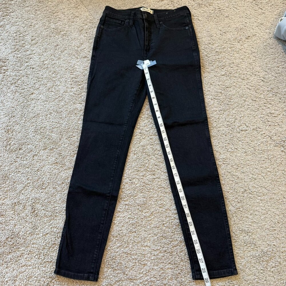 Madewell Skinny Jeans Women's Black Size 28 High Rise Classic Comfort 5-Pocket